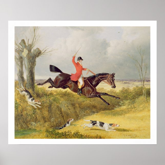 Clearing a Ditch, 1839 (oil on panel) Poster (Front)