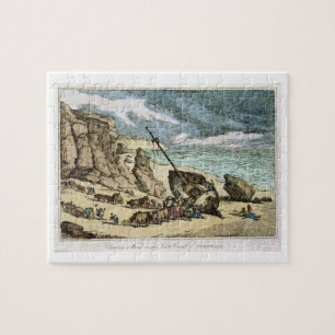 Clearing a Wreck on the North Coast of Cornwall, f Jigsaw Puzzle