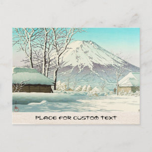 Clearing after Snow at Oshiono Hasui Kawase Postcard