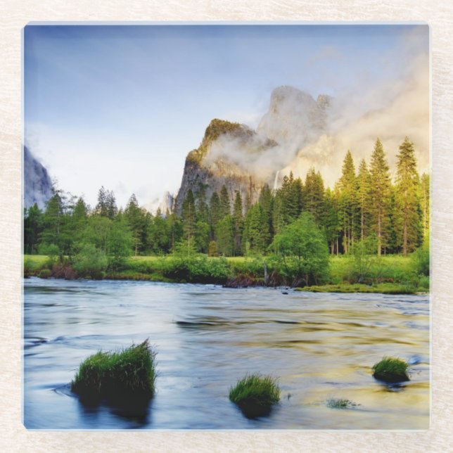 Clearing Storm Glass Coaster (Front)