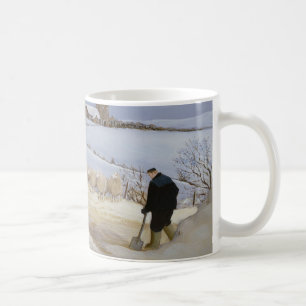 Clearing the Snow Coffee Mug