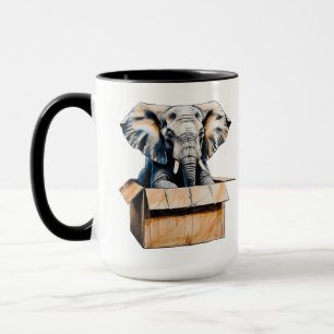 Clearly Not Made for Minimalism – Funny Elephant Mug