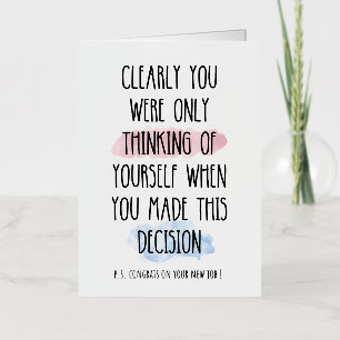 Clearly You Were Only Thinking Of Yourself Foil Holiday Card