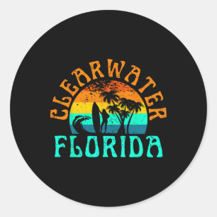 Clearwater Beach Classic Round Sticker