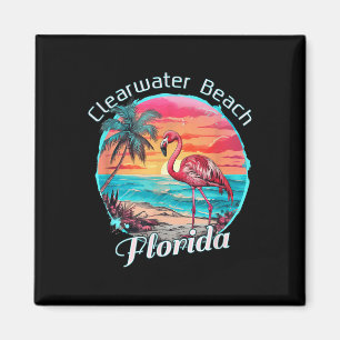 Clearwater Beach Florida Beach Flamingo Tropical S Magnet