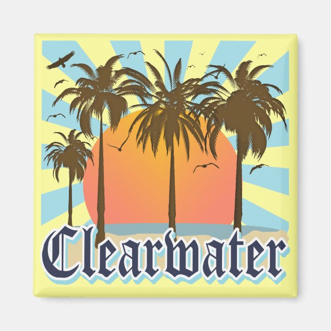 Clearwater Beach Florida FLA Magnet (Front)
