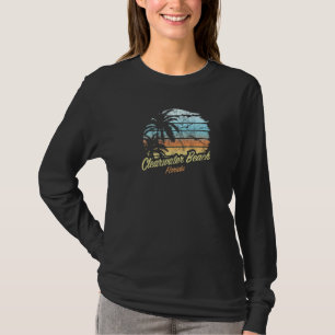 Clearwater Beach Florida Palm Tree & Sunset The O T-Shirt