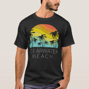Clearwater Beach Florida Retro Vacation Souvenir S T-Shirt