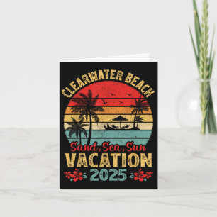 Clearwater Beach Florida Sand Sea Sun Vacation 202 Card