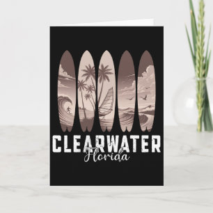 Clearwater Beach Florida Surfboard Men Women Surfi Card