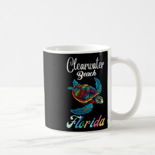 Clearwater Beach Florida Tie Dye Sea Turtle Family Coffee Mug