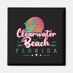Clearwater Beach Florida Tropical Sunset Summer Magnet