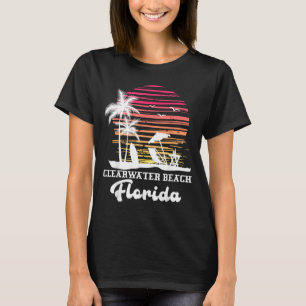 Clearwater Beach Florida Tropical Sunset Summer T-Shirt