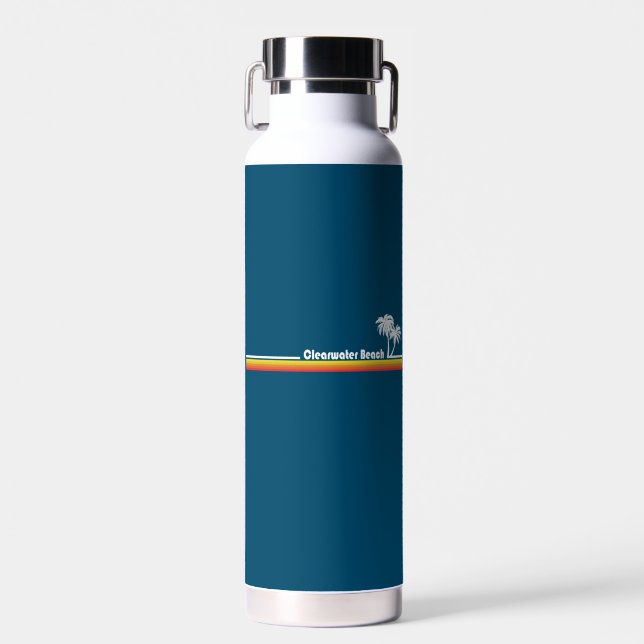 Clearwater Beach Florida Water Bottle (Front)