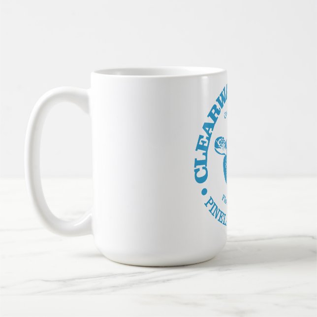 Clearwater Beach (sea turtle) Coffee Mug (Left)