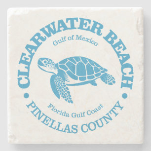 Clearwater Beach (sea turtle) Stone Coaster