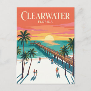 Clearwater Beach USA Postcard