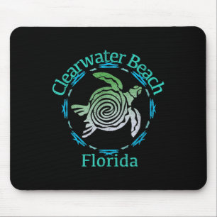 Clearwater Beach Vintage Tribal Turtle Gift Mouse Pad
