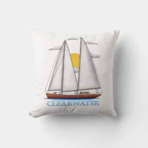 Clearwater Coastal Nautical Sailing Sailor Cushion