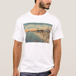 Clearwater, FL - Swimmers & Sunbathers on Beach T-Shirt