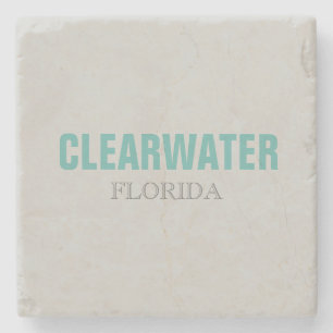 Clearwater Florida Beach Style Stone Coaster