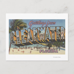 Clearwater, Florida - Large Letter Scenes 2 Postcard