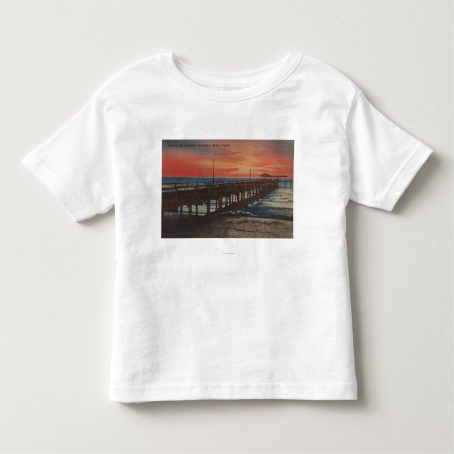 Clearwater, Florida - Sunset View of Fishing Pie Toddler T-Shirt (Front)