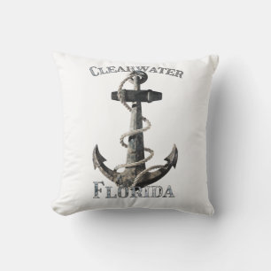 Clearwater Florida Vacation Nautical Anchor Cushion