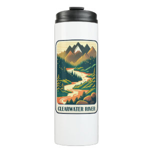 Clearwater River Idaho Colours Thermal Tumbler