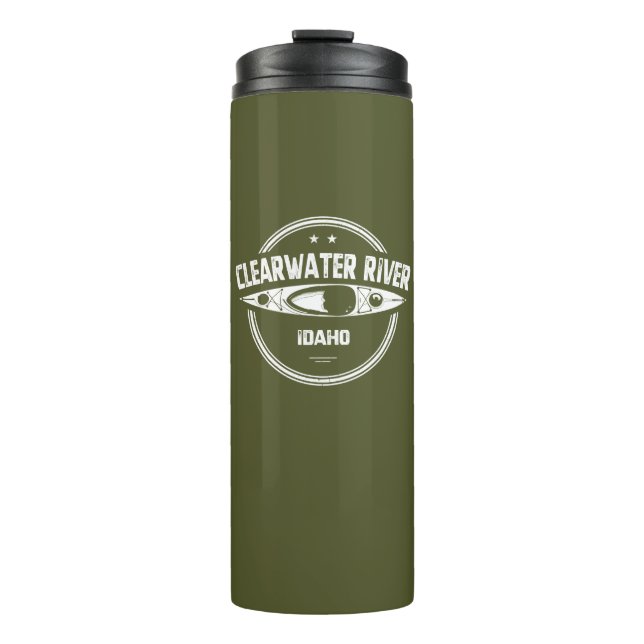 Clearwater River Idaho Kayaking Thermal Tumbler (Front)