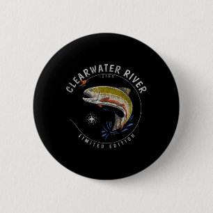 Clearwater River Trout Fly Fishing Souvenir Clearw 6 Cm Round Badge