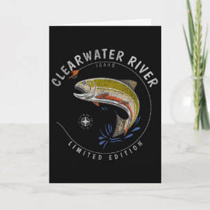 Clearwater River Trout Fly Fishing Souvenir Clearw Card