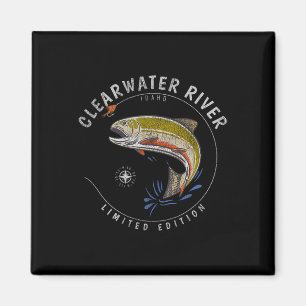 Clearwater River Trout Fly Fishing Souvenir Clearw Magnet