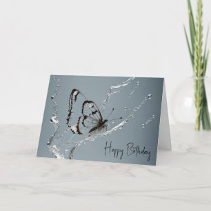 Clearwing Butterfly Birthday Card