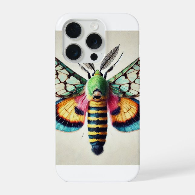 Clearwing Moth 160724IREF205 - Watercolor iPhone Case (Back)
