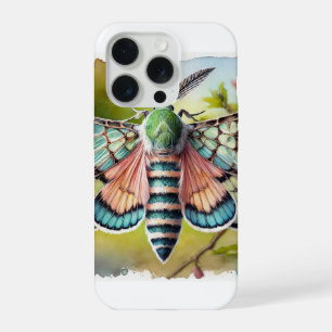 Clearwing Moth 290824IREF232 - Watercolor iPhone 15 Pro Case