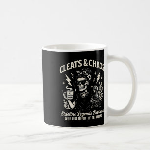 Cleats And Chaos Skeleton Soccer Mom Funny Sidelin Coffee Mug