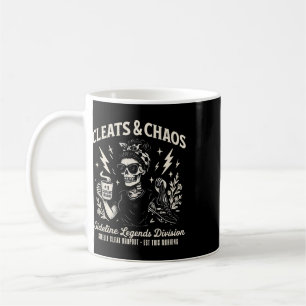 Cleats And Chaos Skeleton Soccer Mum Funny Sidelin Coffee Mug