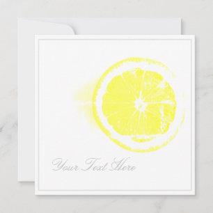 Cleen Lines Yummy Orange Your Text Flat Card