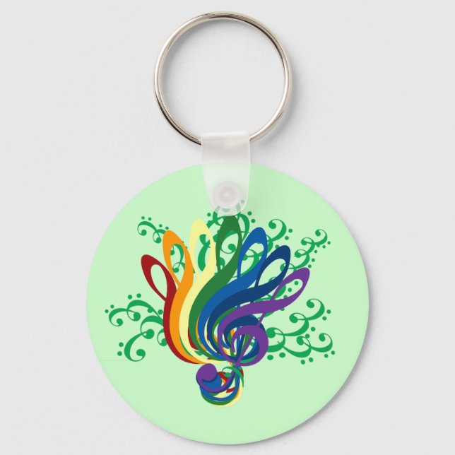 Clef Bouquet Key Ring (Front)