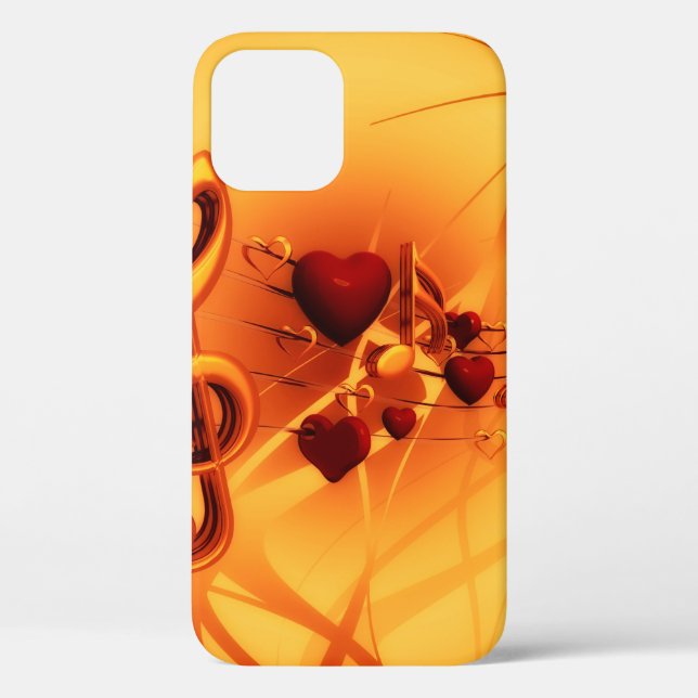 Clef grades love heart music Case-Mate iPhone case (Back)