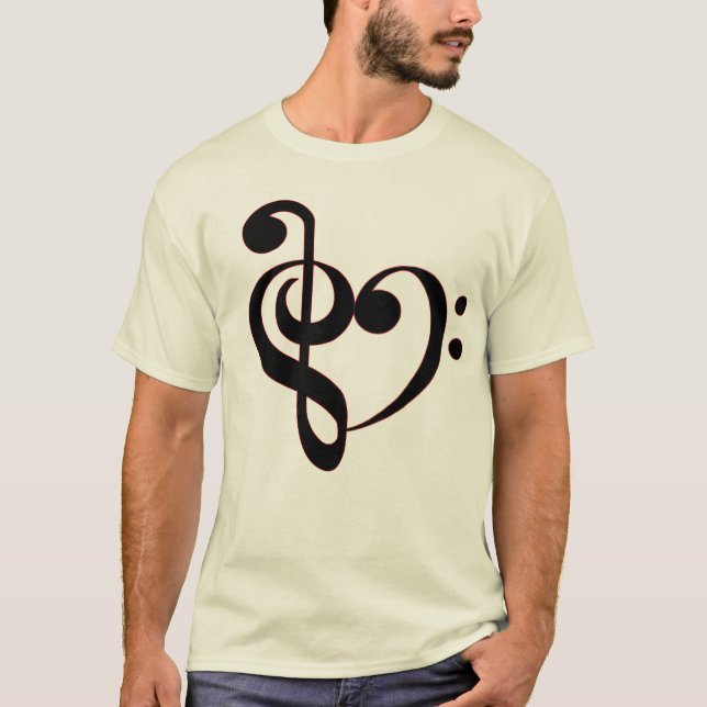 Clef Heart Shrit T-Shirt (Front)