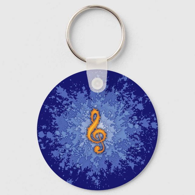 Clef Splat II Key Ring (Front)