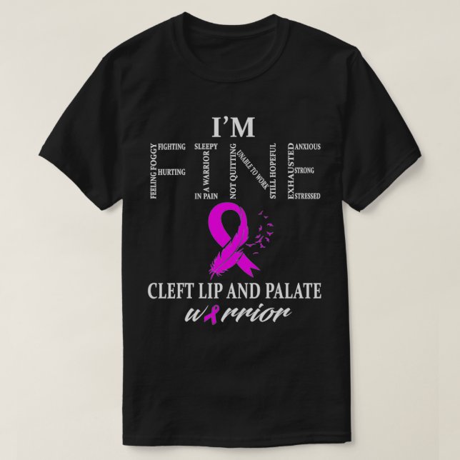 Cleft Lip and Palate Warrior  T-Shirt (Design Front)