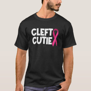Cleft Lip Palate Strong Warrior Pink Awareness Rib T-Shirt