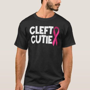 Cleft Lip Palate Strong Warrior Pink Awareness Rib T-Shirt