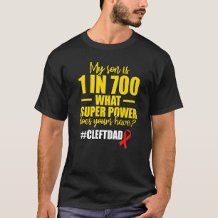 Cleft Palate Lip Dad Son Strong Awareness   T-Shirt