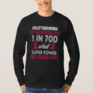 Cleft Palate Lip Grandma 700 Strong Awareness 1 T-Shirt
