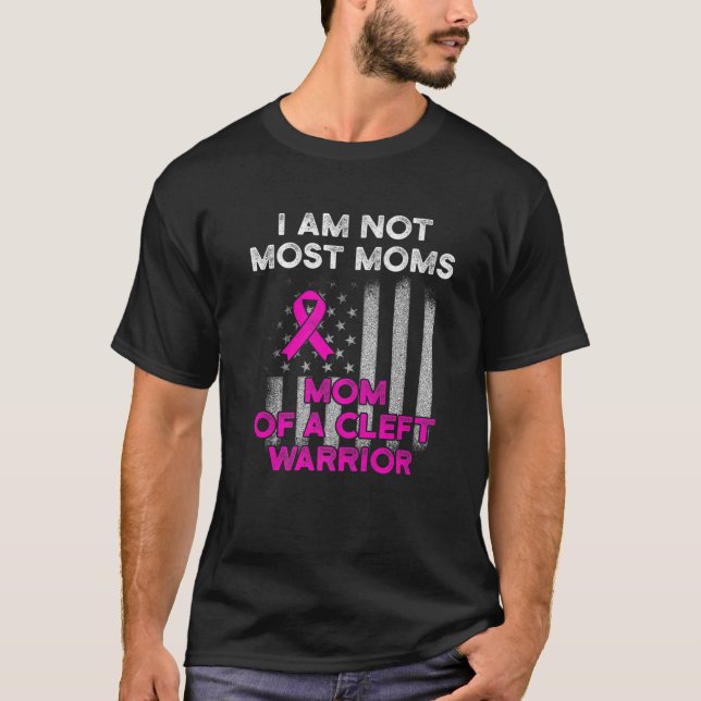Cleft Palate Lip Most Moms Strong Awareness T-Shirt (Front)