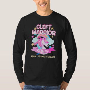 Cleft Palate Lip Warrior Squad Strong Awareness 1 T-Shirt